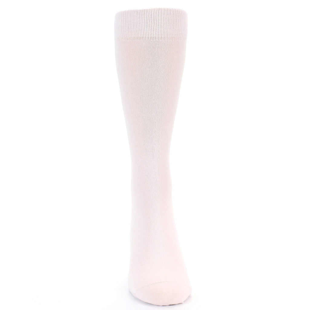 Petal Pink Blush Solid Color Men's Dress Socks