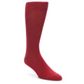 Apple Red Solid Color Men's Dress Socks