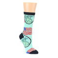 Mint Black Lady Liberty Socks - Women's Novelty Socks