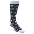 Blue Gray Photography Film Cameras Men's Dress Socks