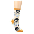 Tan Gold Signature Bob Ross Socks - Women's Novelty Socks