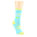 Blue Lime Sunshine Beer Socks - Women's Novelty Socks