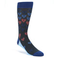 Blue Coral Double Triangle Socks - Men's Dress Socks