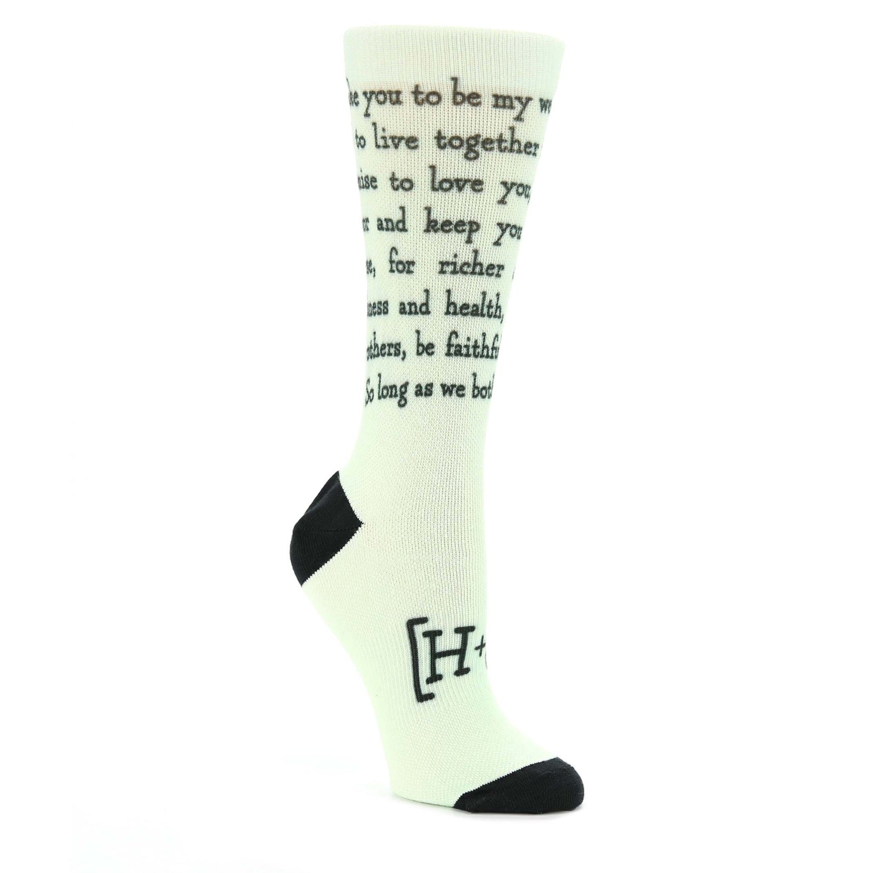 Sage Sweet Sentiment Custom Note Socks - Women’s Custom Socks With Initials